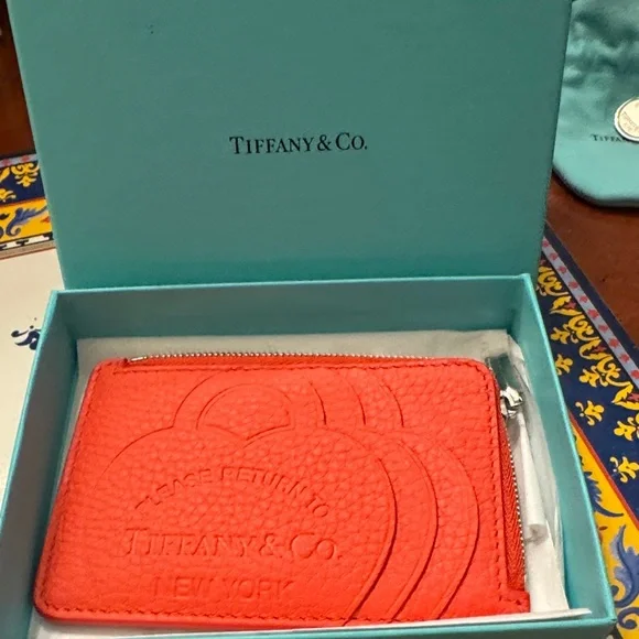 Tiffany & Co. Coral Card Holder - Picture 1 of 5